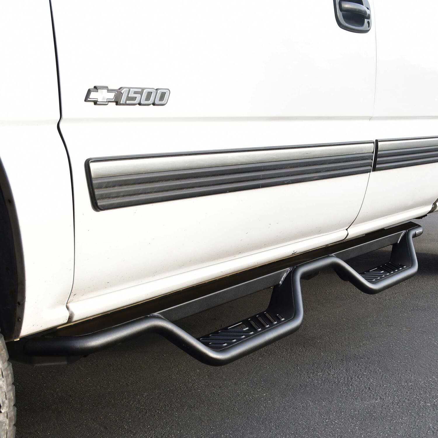 Chevrolet Silverado & GMC Sierra 1999-2019, Westin Outlaw Drop Nerf Step Bars, Extended Cab, Textured Black, view 7