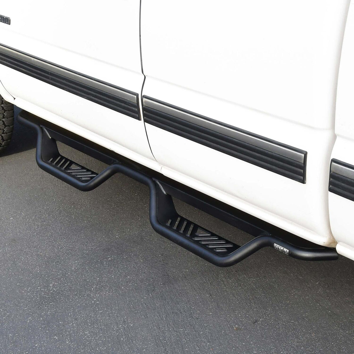 Chevrolet Silverado & GMC Sierra 1999-2019, Westin Outlaw Drop Nerf Step Bars, Extended Cab, Textured Black, view 8