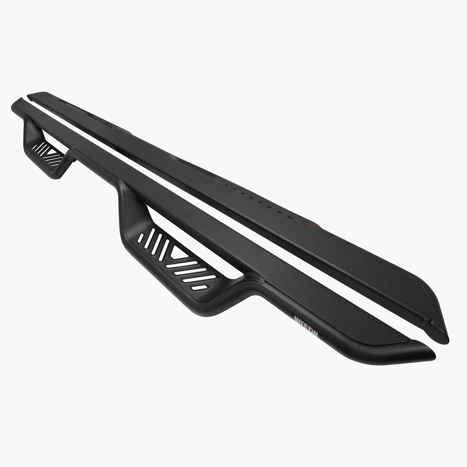 Chevrolet Silverado & GMC Sierra 2001-2019, Westin Outlaw Drop Nerf Step Bars, Crew Cab, Textured Black, view 2