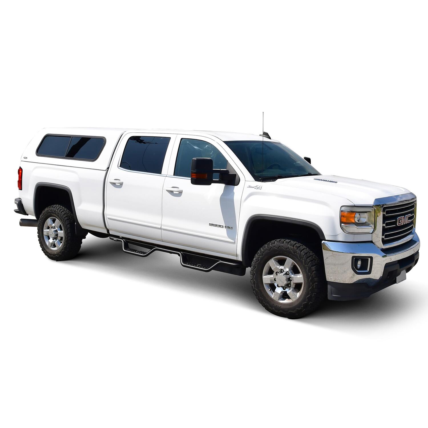 Chevrolet Silverado & GMC Sierra 2001-2019, Westin Outlaw Drop Nerf Step Bars, Crew Cab, Textured Black, view 11