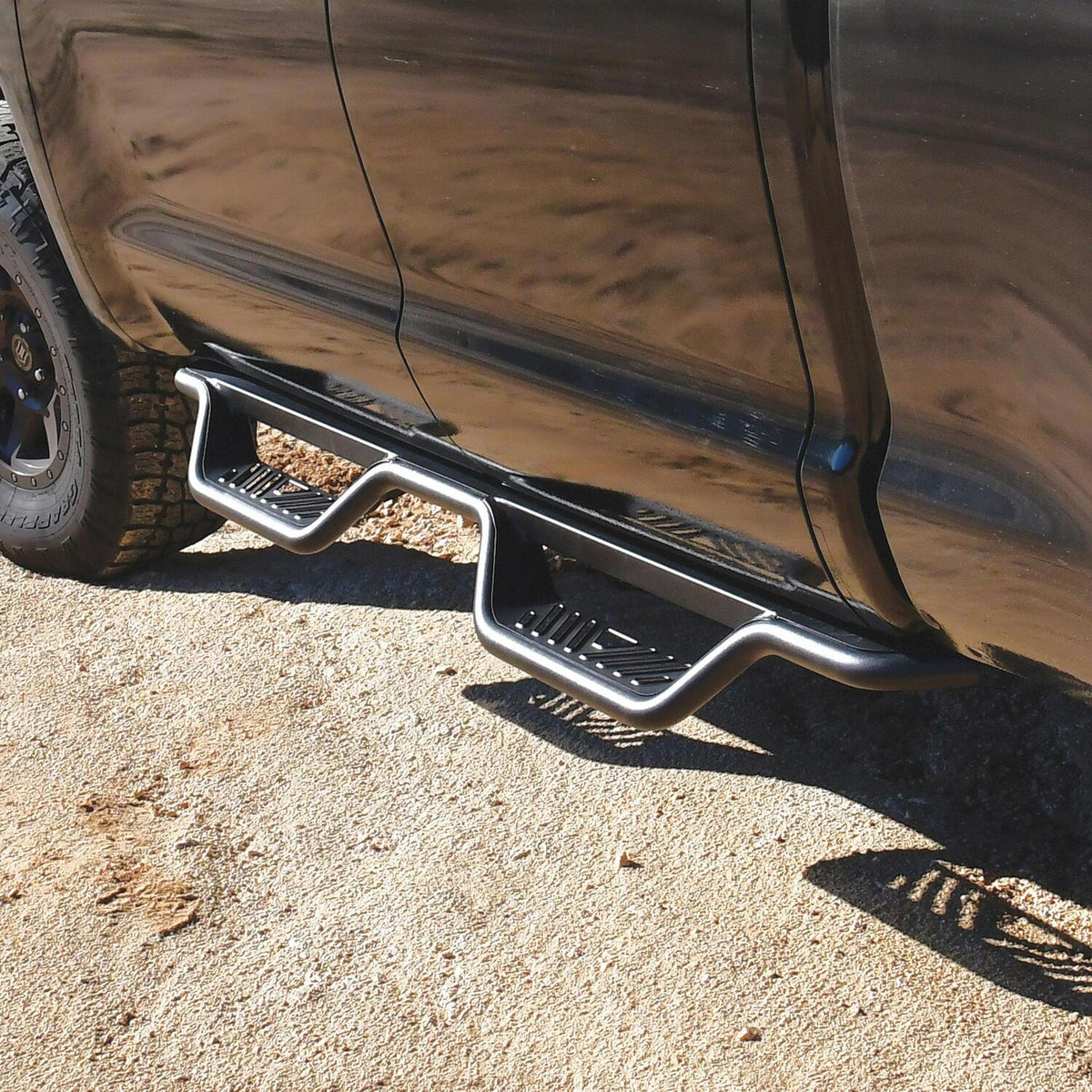 Toyota Tundra 2nd Gen 2007-2021, Westin Outlaw Drop Nerf Step Bars, Extended Cab, Textured Black, view 7