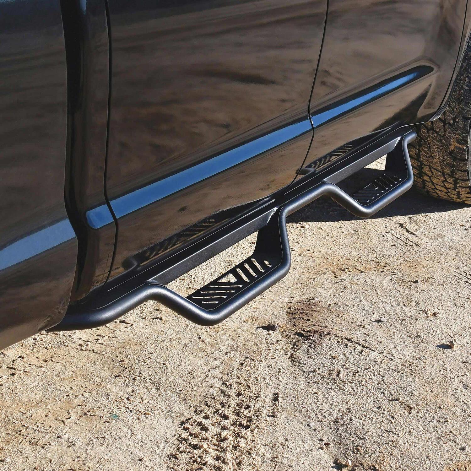Toyota Tundra 2nd Gen 2007-2021, Westin Outlaw Drop Nerf Step Bars, Extended Cab, Textured Black, view 8