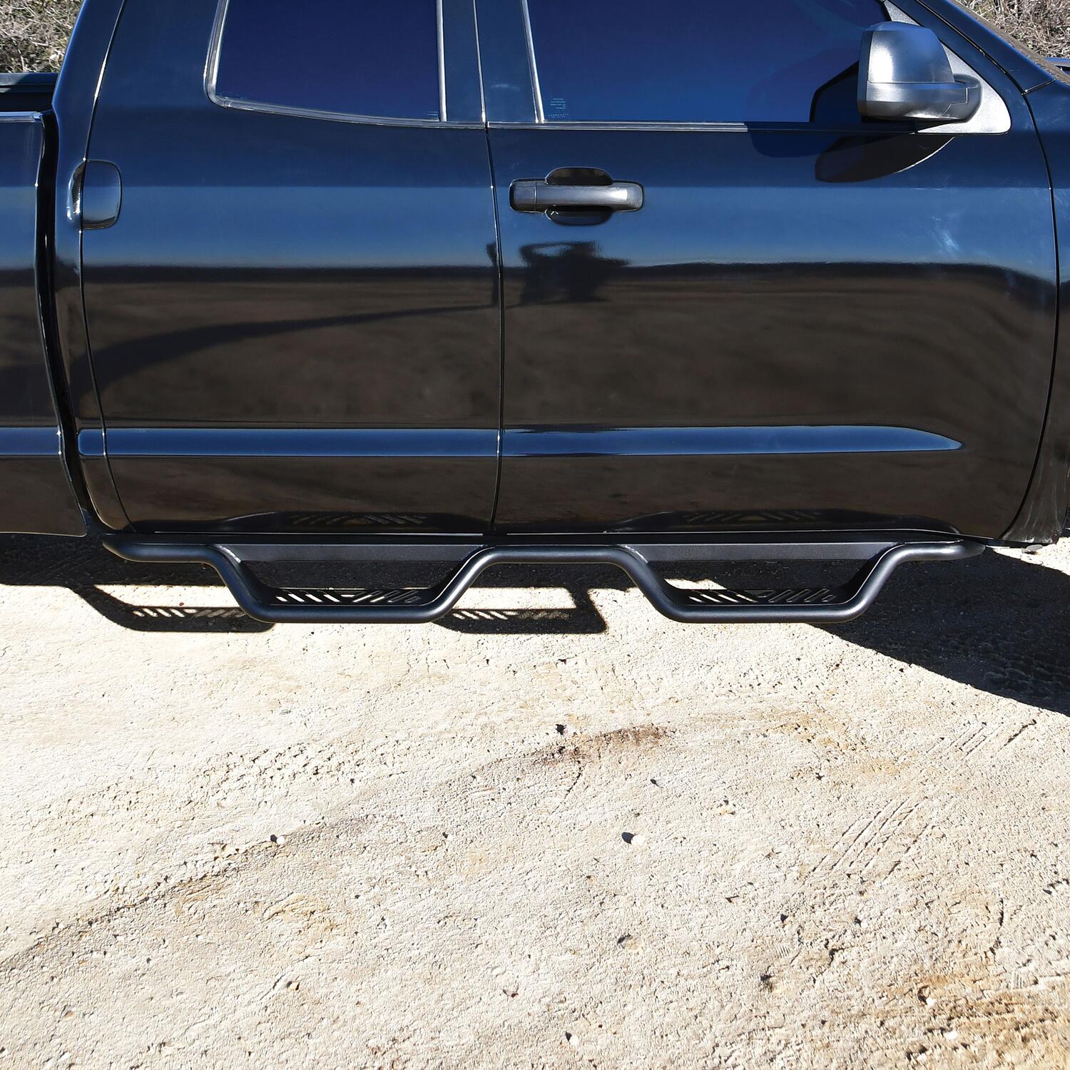 Toyota Tundra 2nd Gen 2007-2021, Westin Outlaw Drop Nerf Step Bars, Extended Cab, Textured Black, view 10