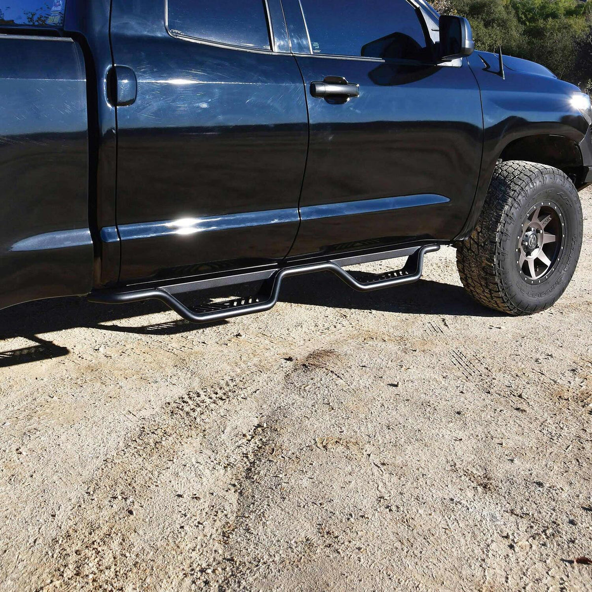 Toyota Tundra 2nd Gen 2007-2021, Westin Outlaw Drop Nerf Step Bars, Extended Cab, Textured Black, view 11