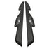 Toyota Tundra 2nd Gen 2007-2021, Westin Outlaw Drop Nerf Step Bars, Crew Cab, Textured Black, view 3