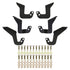 Toyota Tundra 2nd Gen 2007-2021, Westin Outlaw Drop Nerf Step Bars, Crew Cab, Textured Black, view 5