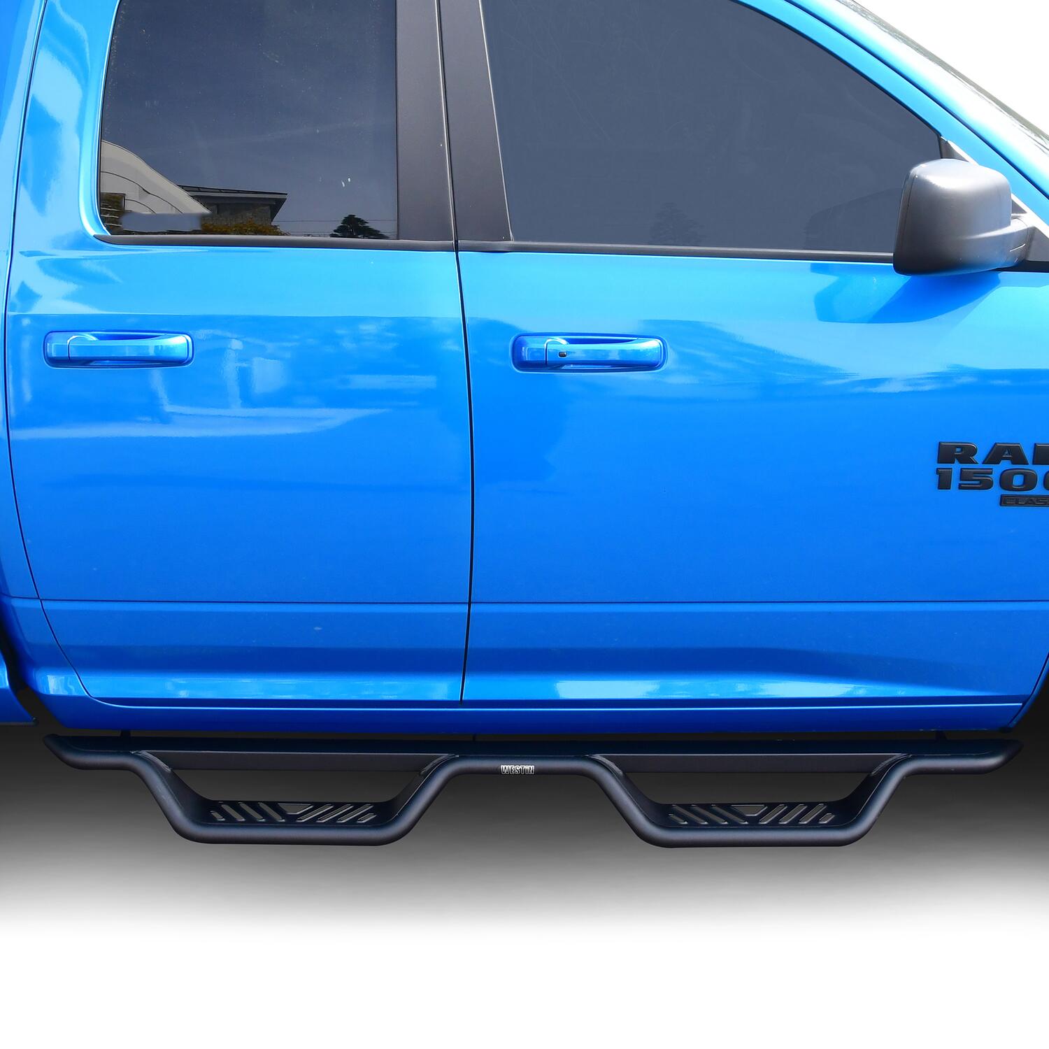 Ram 1500 2009-2018 & Ram 1500 Classic 2019-2024, Westin Outlaw Drop Nerf Step Bars, Extended Cab, Textured Black, view 9