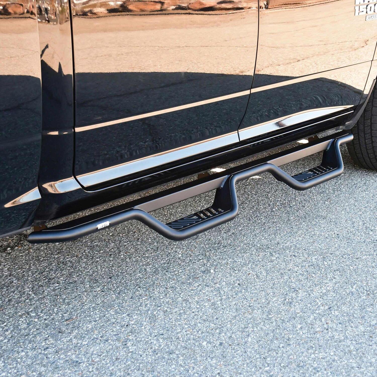 Ram 1500 2009-2024 & Ram 2500/3500 2010-2026, Westin Outlaw Drop Nerf Step Bars, Crew Cab, Textured Black, view 8
