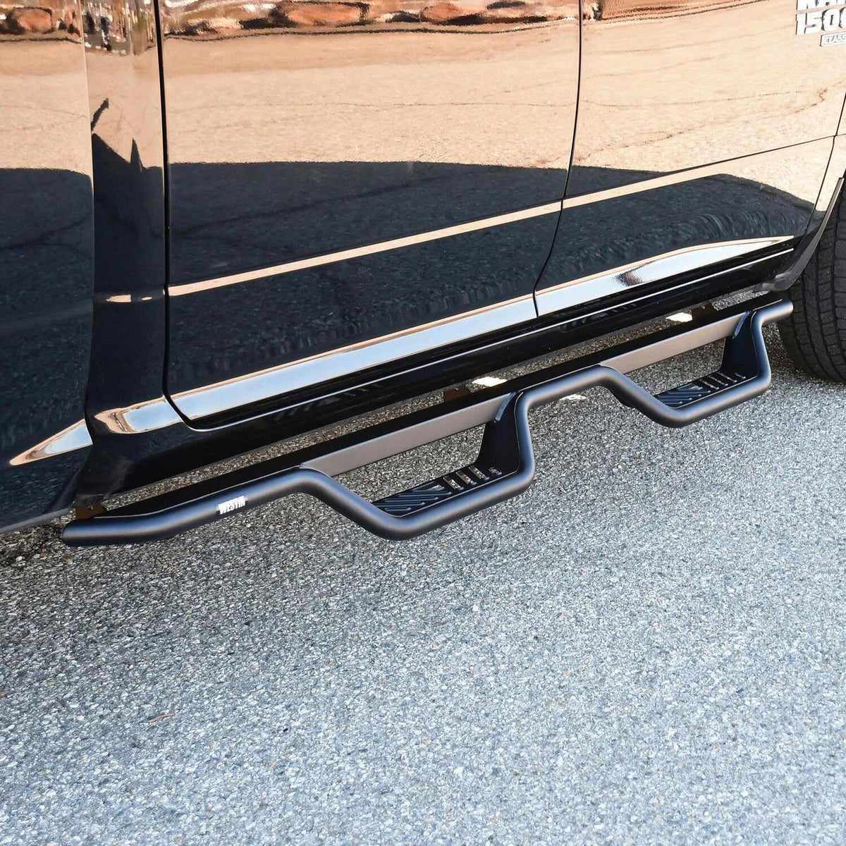 Ram 1500 2009-2024 & Ram 2500/3500 2010-2026, Westin Outlaw Drop Nerf Step Bars, Crew Cab, Textured Black, view 8