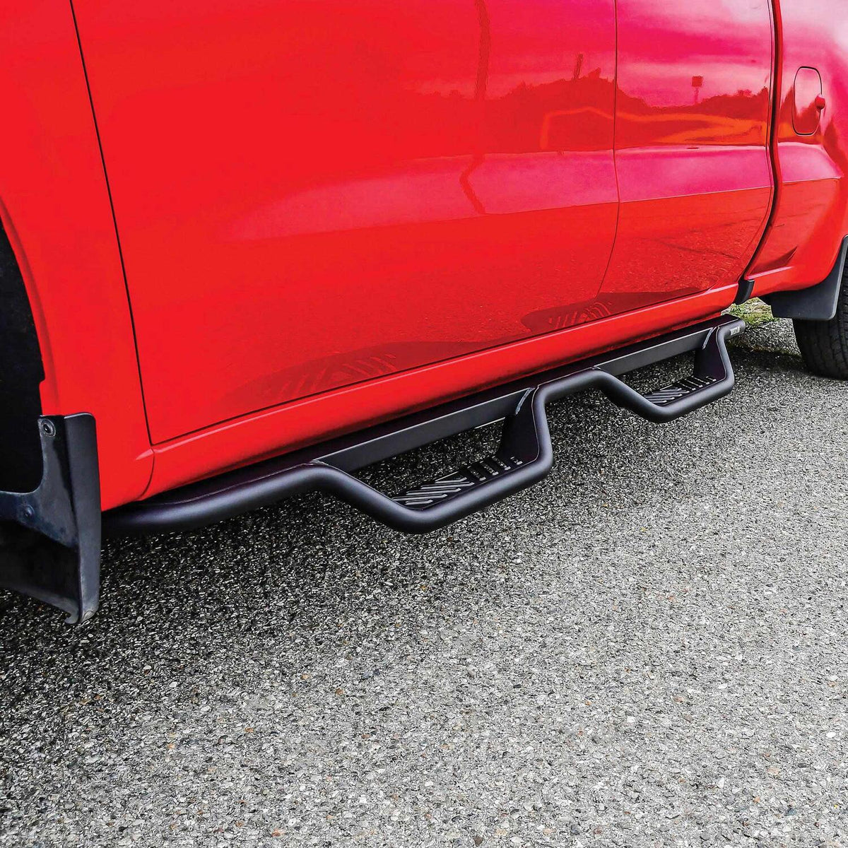 Chevrolet Silverado & GMC Sierra 2014-2019, Westin Outlaw Drop Nerf Step Bars, Extended Cab, Textured Black, view 8