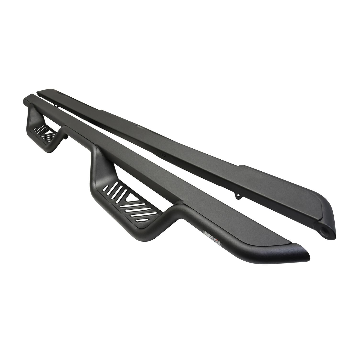 Chevrolet Silverado & GMC Sierra 2014-2019, Westin Outlaw Drop Nerf Step Bars, Crew Cab, Textured Black, view 2