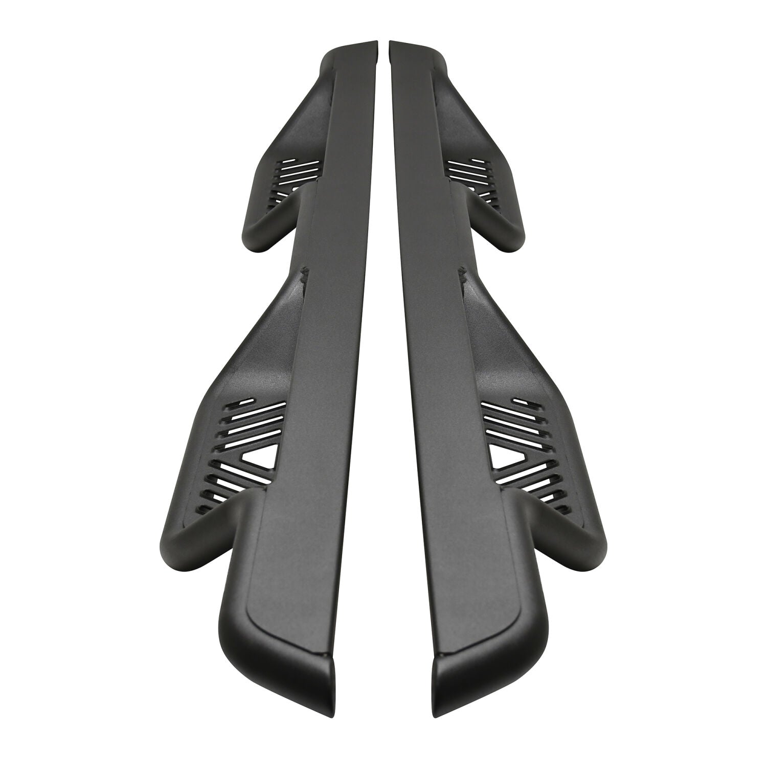 Chevrolet Silverado & GMC Sierra 2014-2019, Westin Outlaw Drop Nerf Step Bars, Crew Cab, Textured Black, view 3