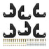 Chevrolet Silverado & GMC Sierra 2014-2019, Westin Outlaw Drop Nerf Step Bars, Crew Cab, Textured Black, view 4
