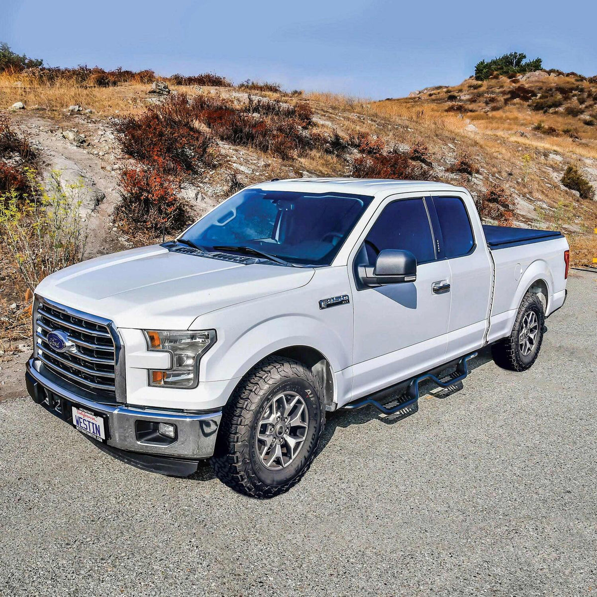 Ford F-150 2015-2026 & Super Duty 2017-2026 Extended Cab, Westin Outlaw Drop Nerf Step Bars, Textured Black, view 9