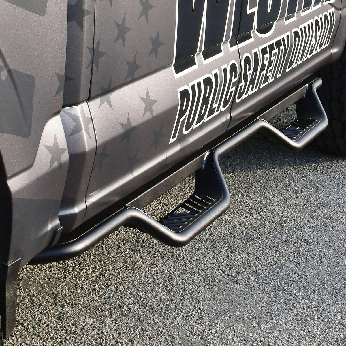 Ford F-150 2015-2026 & F-150 Lightning 2022-2025 & Super Duty 2017-2026 Crew Cab, Westin Outlaw Drop Nerf Step Bars, Textured Black, view 11