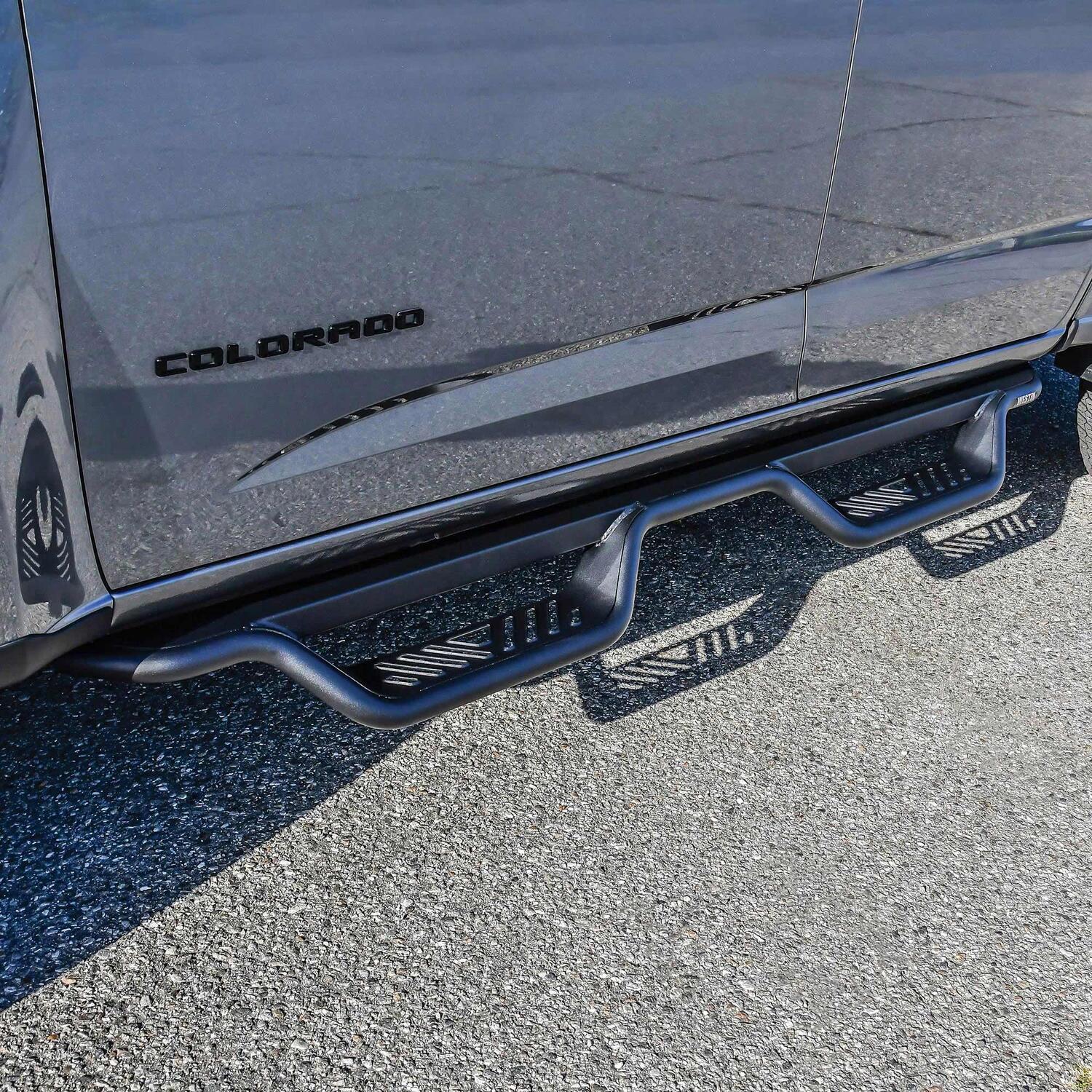 Chevrolet Colorado & GMC Canyon 2015-2026 Crew Cab, Westin Outlaw Drop Nerf Step Bars, Textured Black, view 7