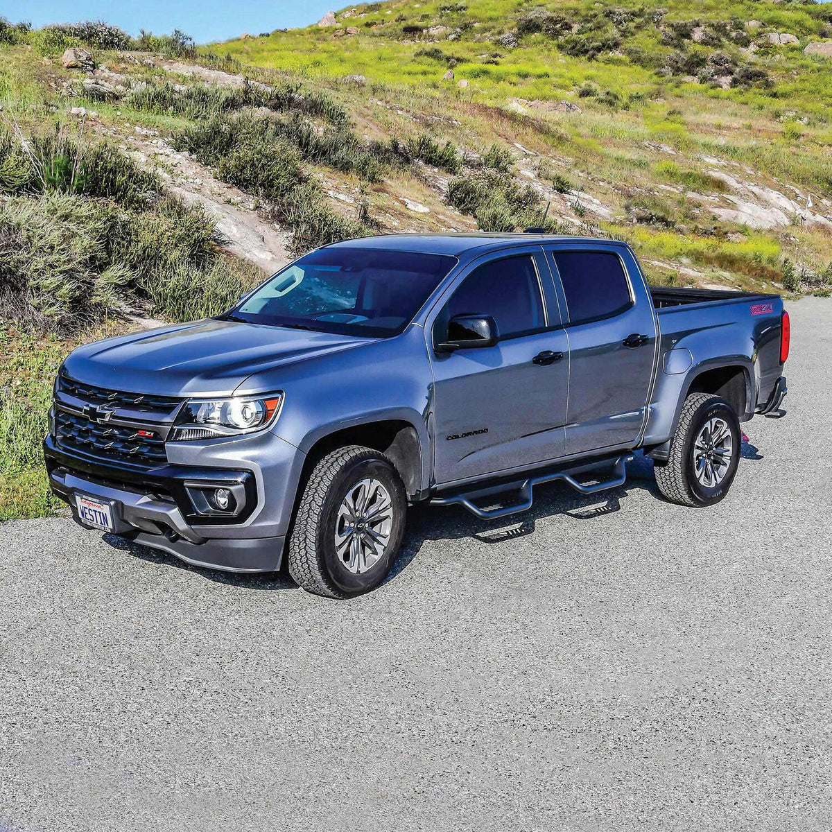 Chevrolet Colorado & GMC Canyon 2015-2026 Crew Cab, Westin Outlaw Drop Nerf Step Bars, Textured Black, view 10