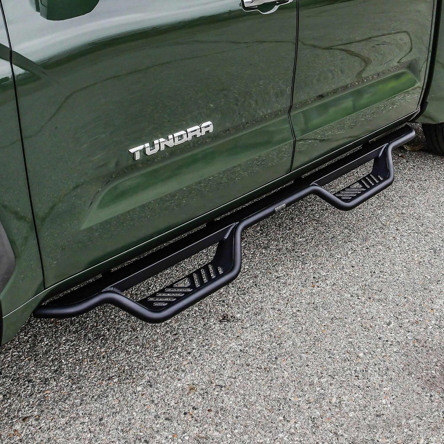 Toyota Tundra 3rd Gen 2022-2026 Crew Cab, Westin Outlaw Drop Nerf Step Bars, Textured Black, view 7