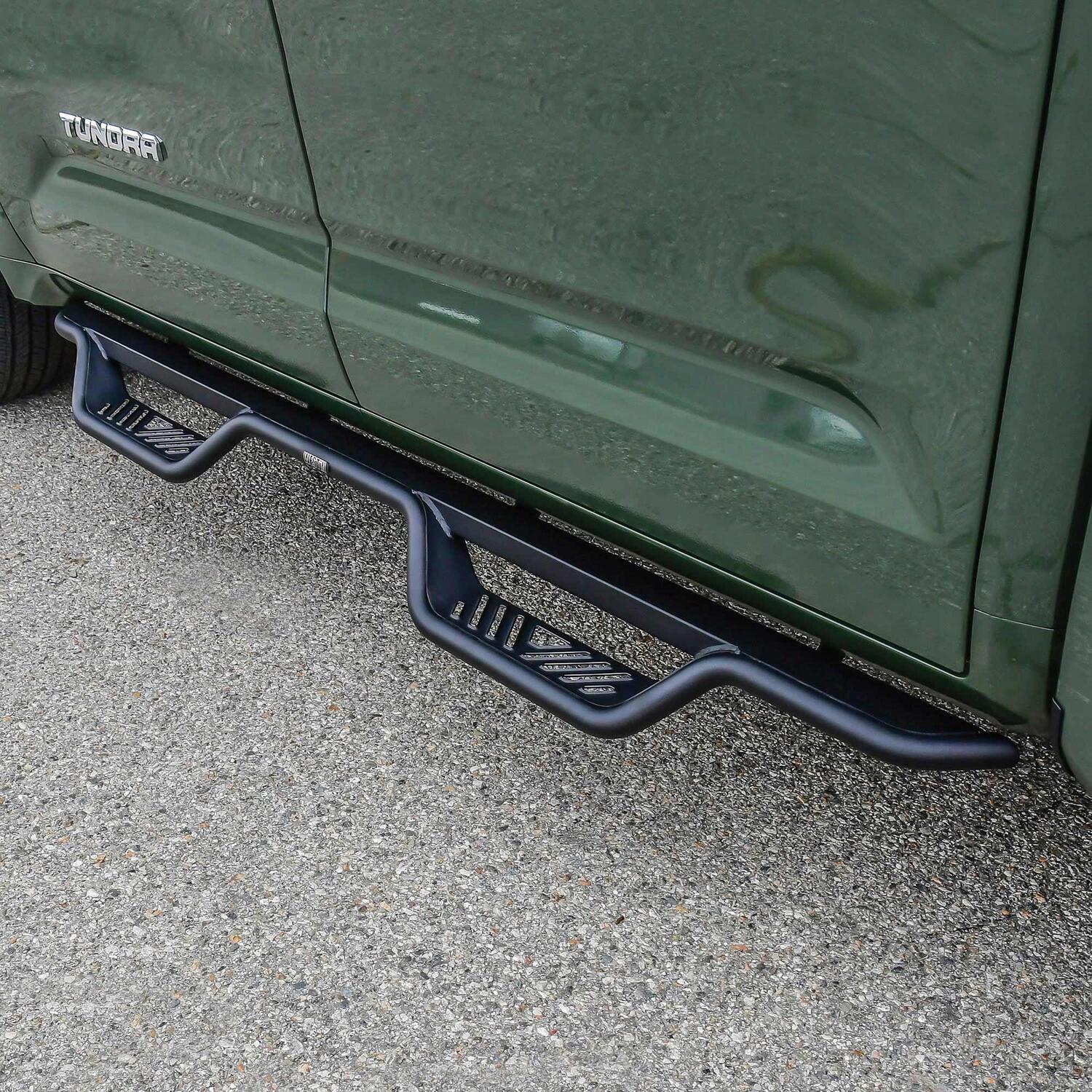 Toyota Tundra 3rd Gen 2022-2026 Crew Cab, Westin Outlaw Drop Nerf Step Bars, Textured Black, view 9