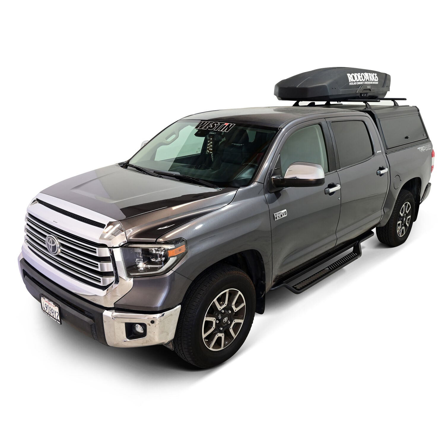 Toyota Tundra 2nd Gen 2007-2021 Crew Cab, Westin Outlaw Drop Running Boards, Textured Black, view 13