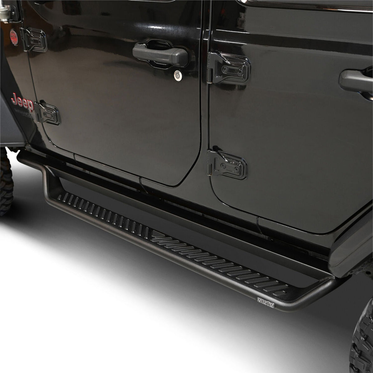 Jeep Wrangler JL 2018-2026 4-Door, Westin Outlaw Drop Running Boards, Textured Black, view 9