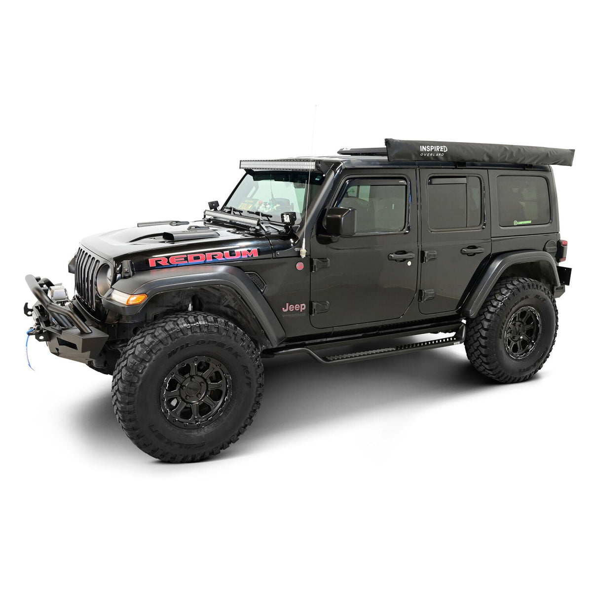 Jeep Wrangler JL 2018-2026 4-Door, Westin Outlaw Drop Running Boards, Textured Black, view 12