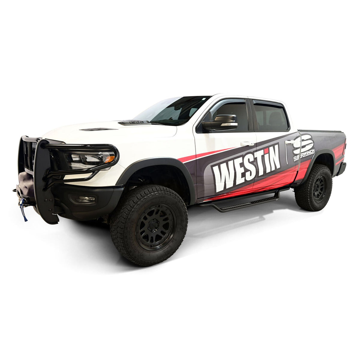 Ram 1500 2019-2026 Crew Cab, Westin Outlaw Drop Running Boards, Textured Black, view 13