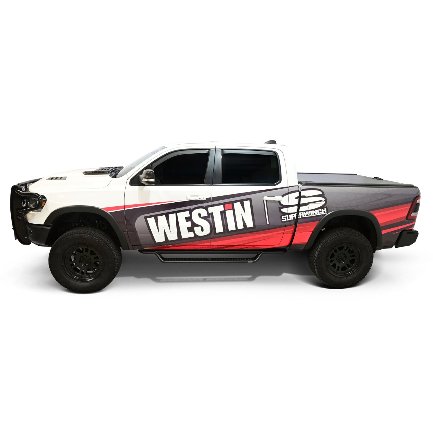 Ram 1500 2019-2026 Crew Cab, Westin Outlaw Drop Running Boards, Textured Black, view 14