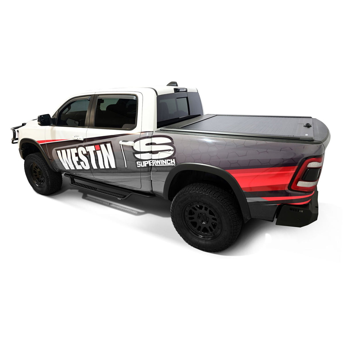 Ram 1500 2019-2026 Crew Cab, Westin Outlaw Drop Running Boards, Textured Black, view 15