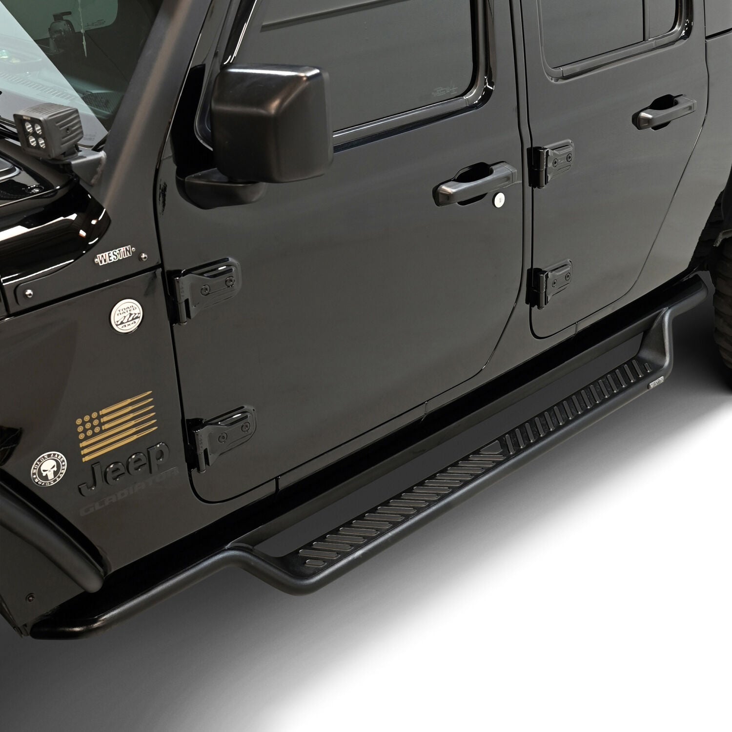 Jeep Gladiator JT 2020-2026, Westin Outlaw Drop Running Boards, Textured Black, view 4