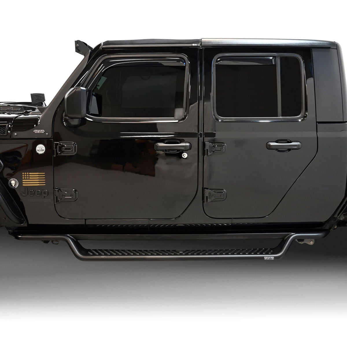 Jeep Gladiator JT 2020-2026, Westin Outlaw Drop Running Boards, Textured Black, view 11