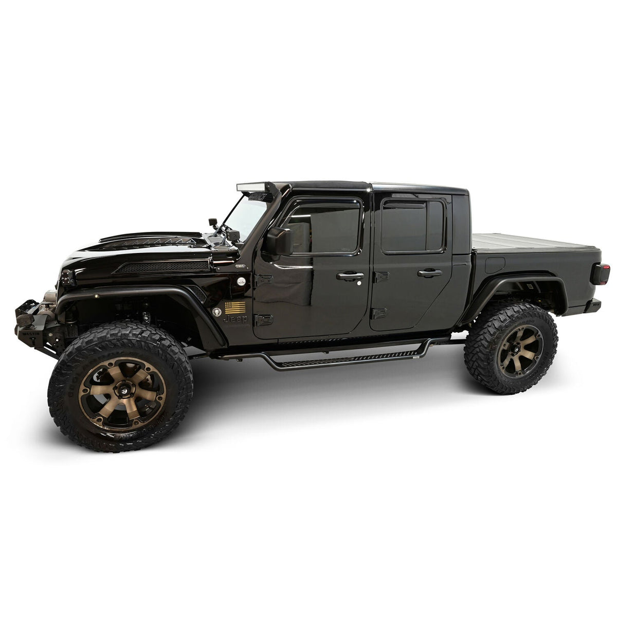 Jeep Gladiator JT 2020-2026, Westin Outlaw Drop Running Boards, Textured Black, view 13