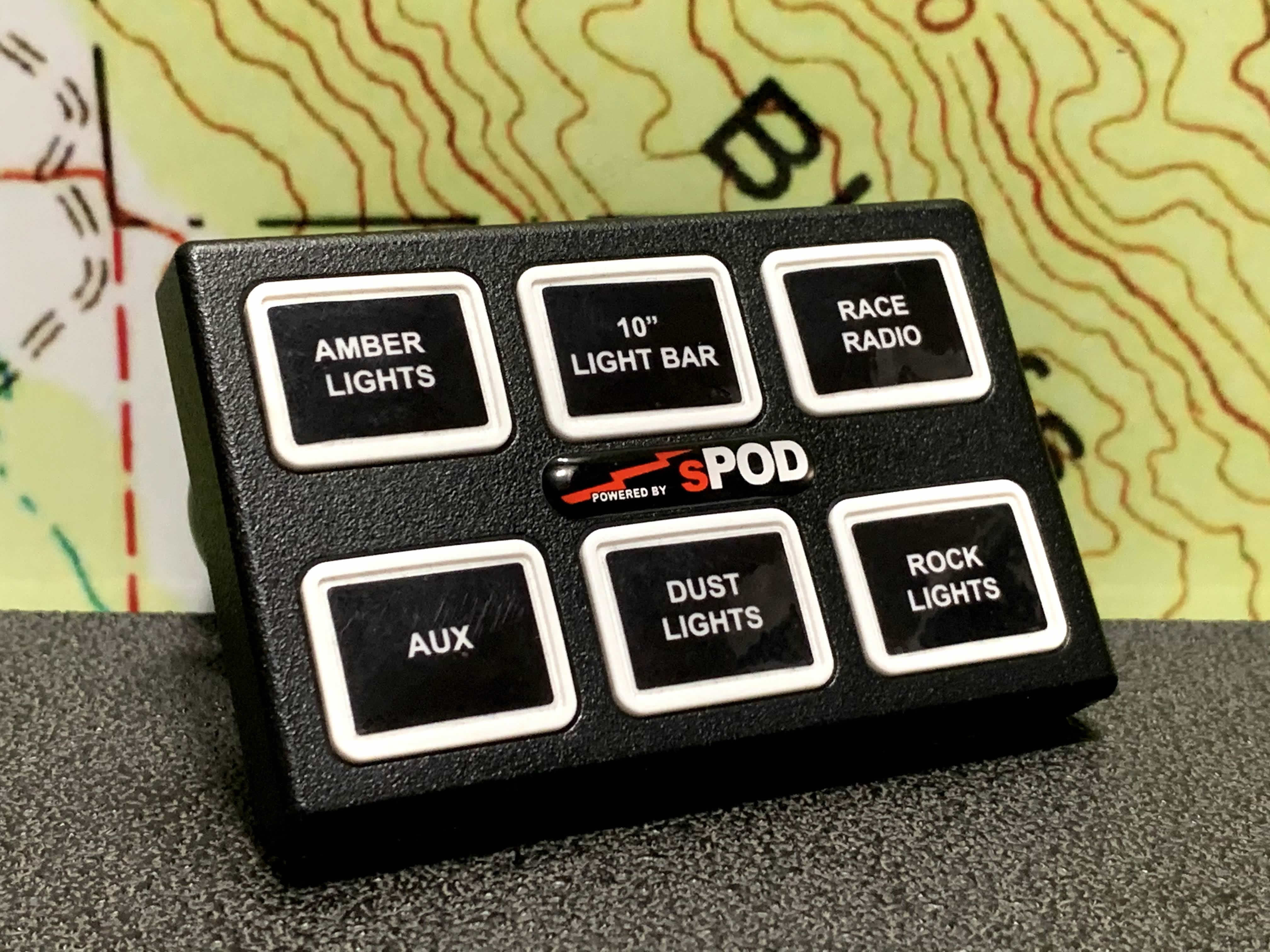 sPOD SourceLT Switch Panel w/ Mini6 and 84in Battery Cables