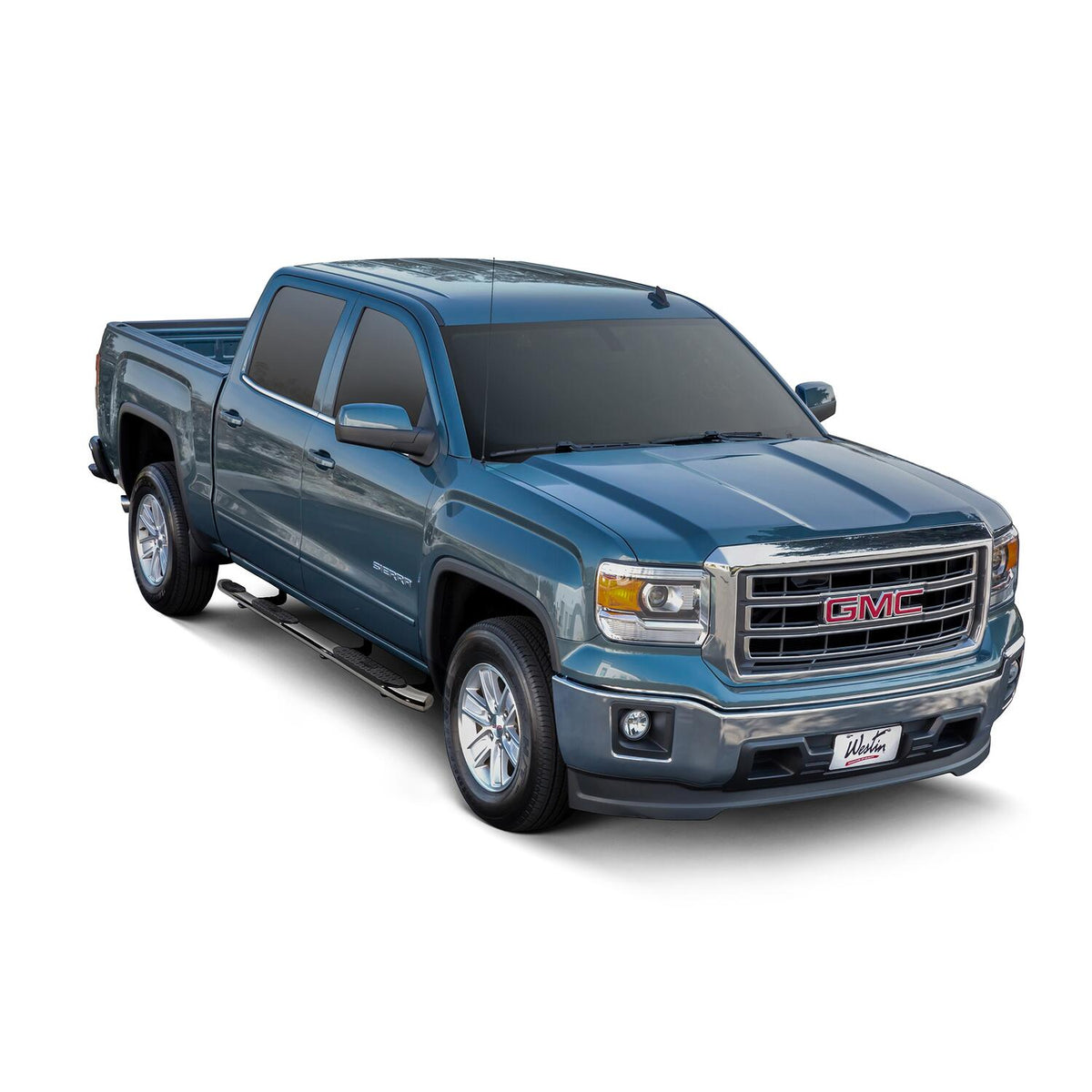 Chevrolet Silverado 1500 & GMC Sierra 1500 2007-2018, Westin PRO TRAXX 5 Oval W2W Nerf Step Bars, Crew Cab, Polished, view 4