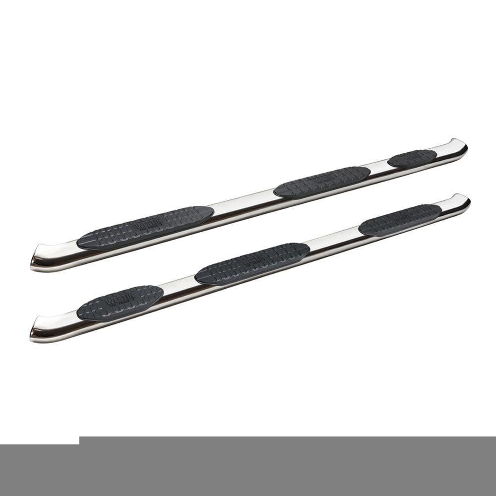 Chevrolet Silverado 1500 & GMC Sierra 1500 2019-2026 Crew Cab, Westin PRO TRAXX 5 Oval Wheel-to-Wheel Nerf Step Bars, 79.4in Bed, Polished