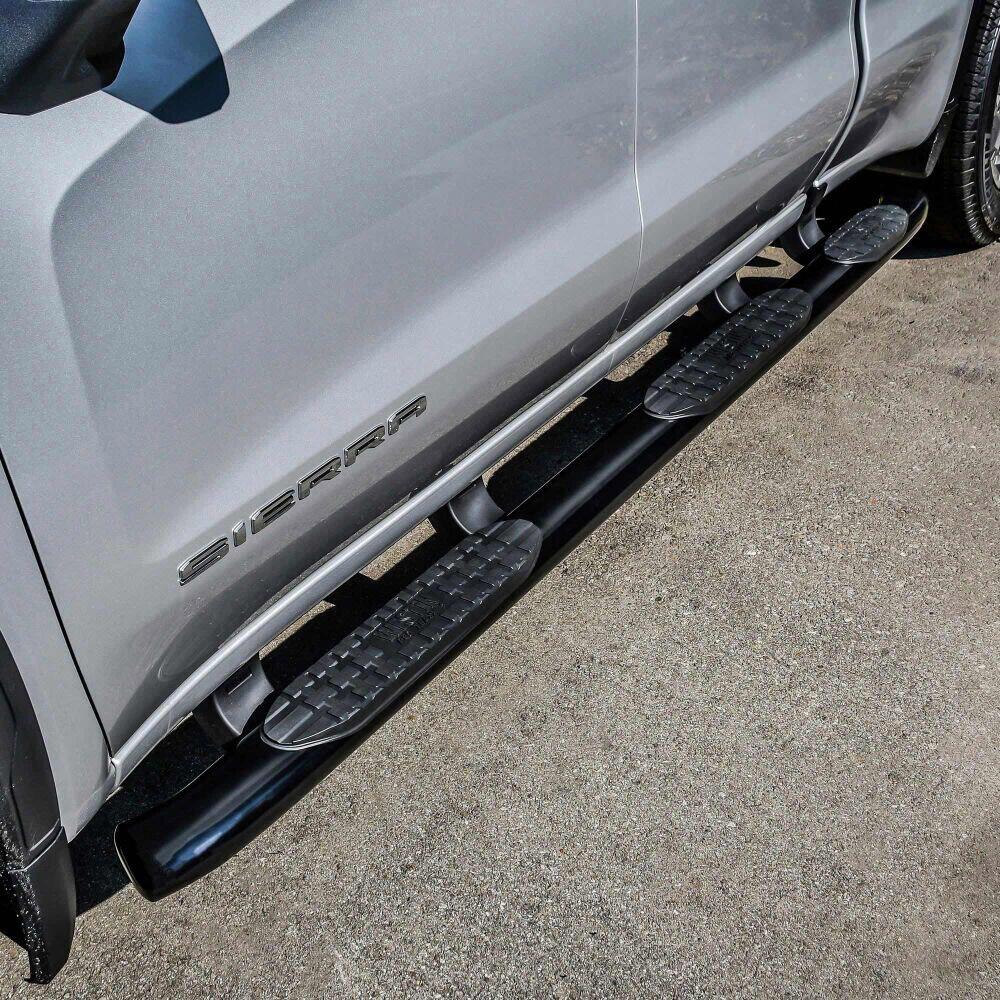 Chevrolet Silverado 1500 & GMC Sierra 1500 2019-2026 Extended Cab, Westin PRO TRAXX 5 Oval Wheel-to-Wheel Nerf Step Bars, 79.4in Bed, Black, view 8