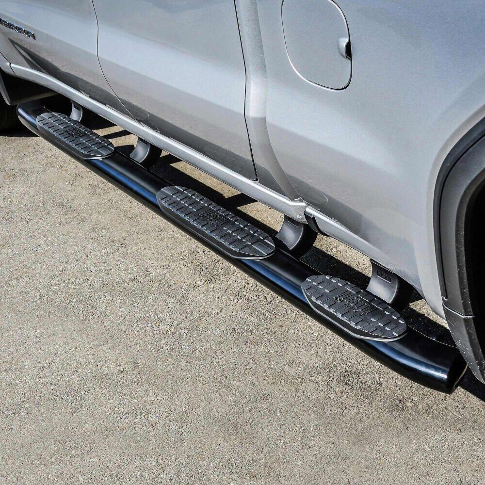 Chevrolet Silverado 1500 & GMC Sierra 1500 2019-2026 Extended Cab, Westin PRO TRAXX 5 Oval Wheel-to-Wheel Nerf Step Bars, 79.4in Bed, Black, view 9