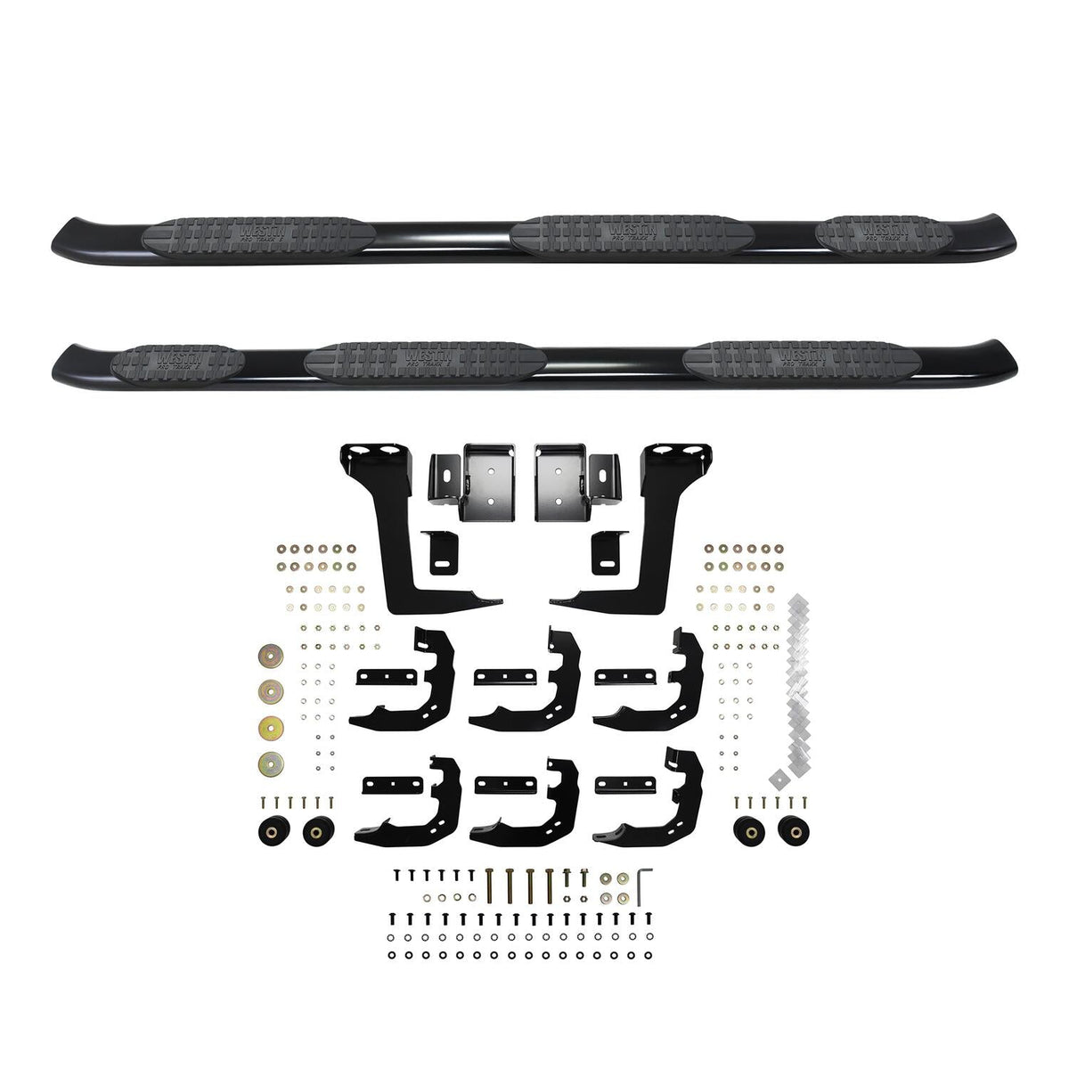 Ram 1500 2019-2026 Extended Cab, Westin PRO TRAXX 5 Oval Wheel-to-Wheel Nerf Step Bars, 76.3in Bed, Black, view 4