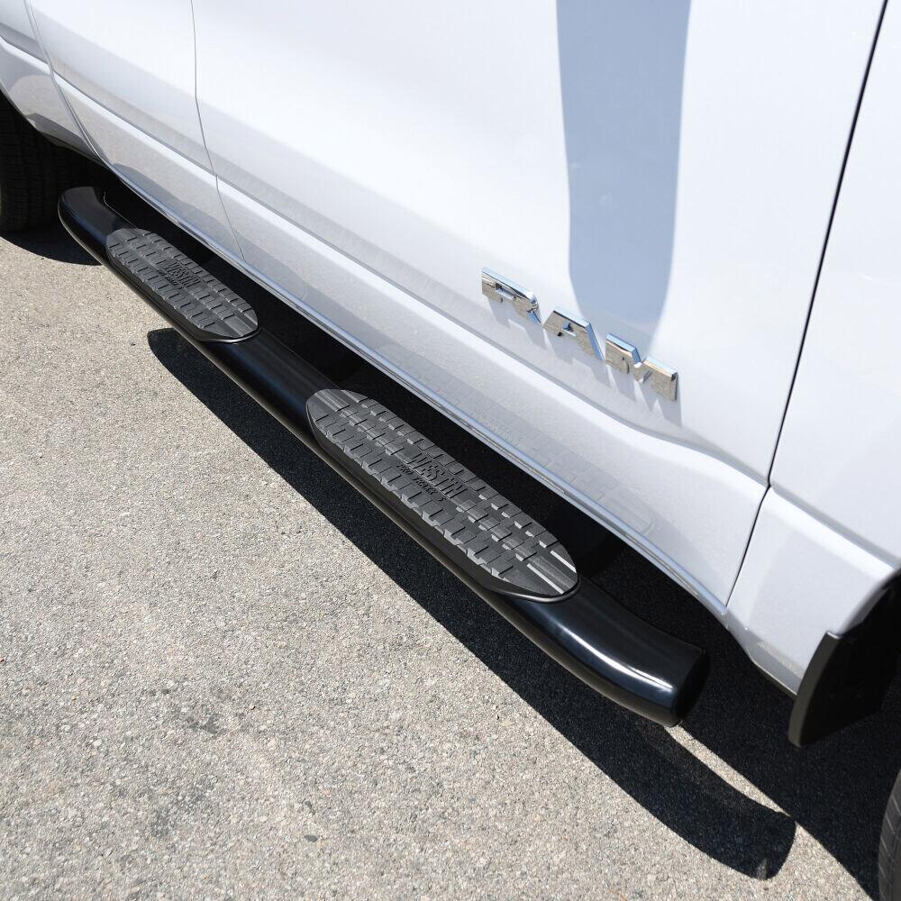Ram 1500 2019-2026, Westin PRO TRAXX 5 Oval Nerf Step Bars, Quad Cab, Black Powder Coated, view 8