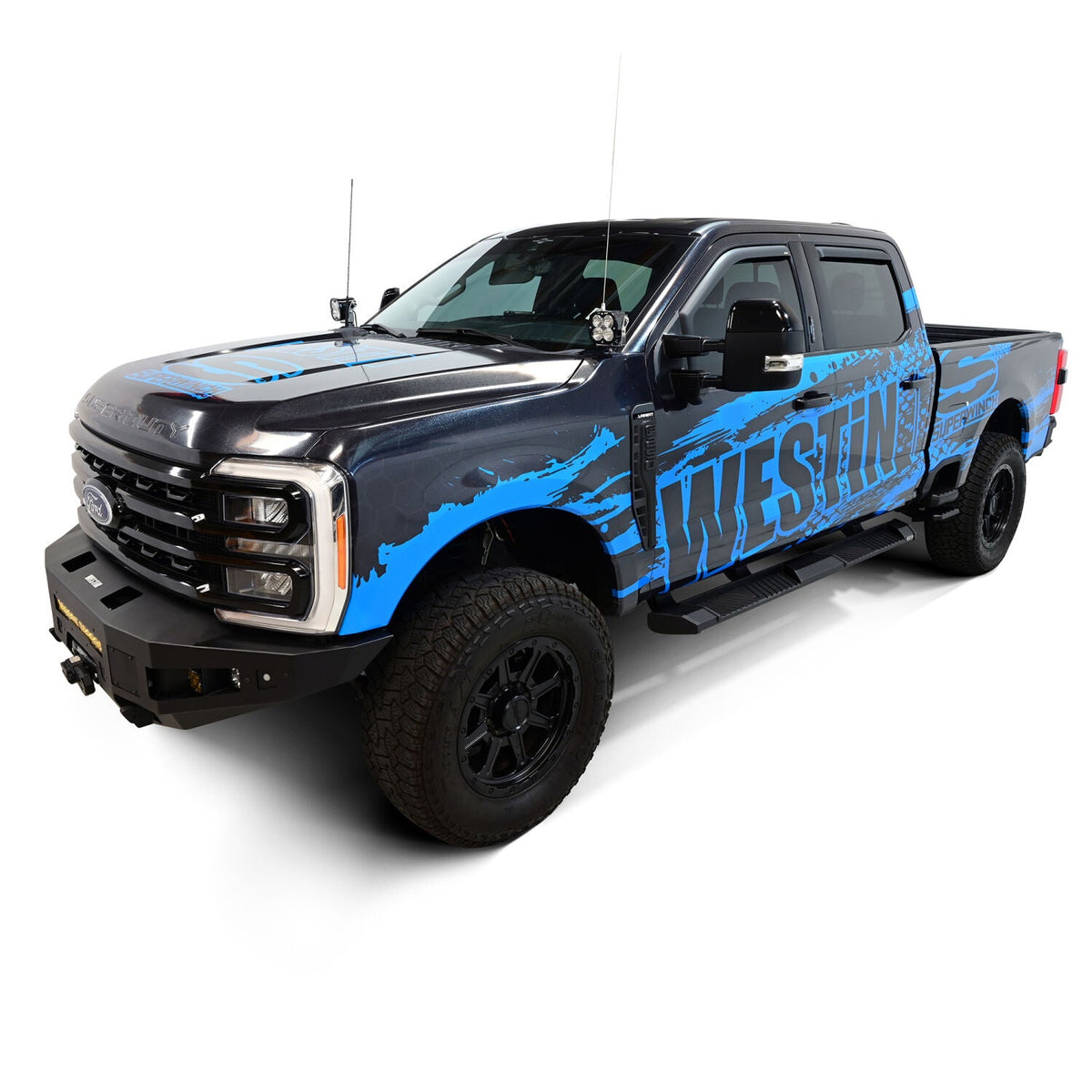 Ford F-150 2015-2026 & F-250/F-350 Super Duty 2017-2026 Crew Cab, Westin AT6 Running Boards, Textured Black, view 11