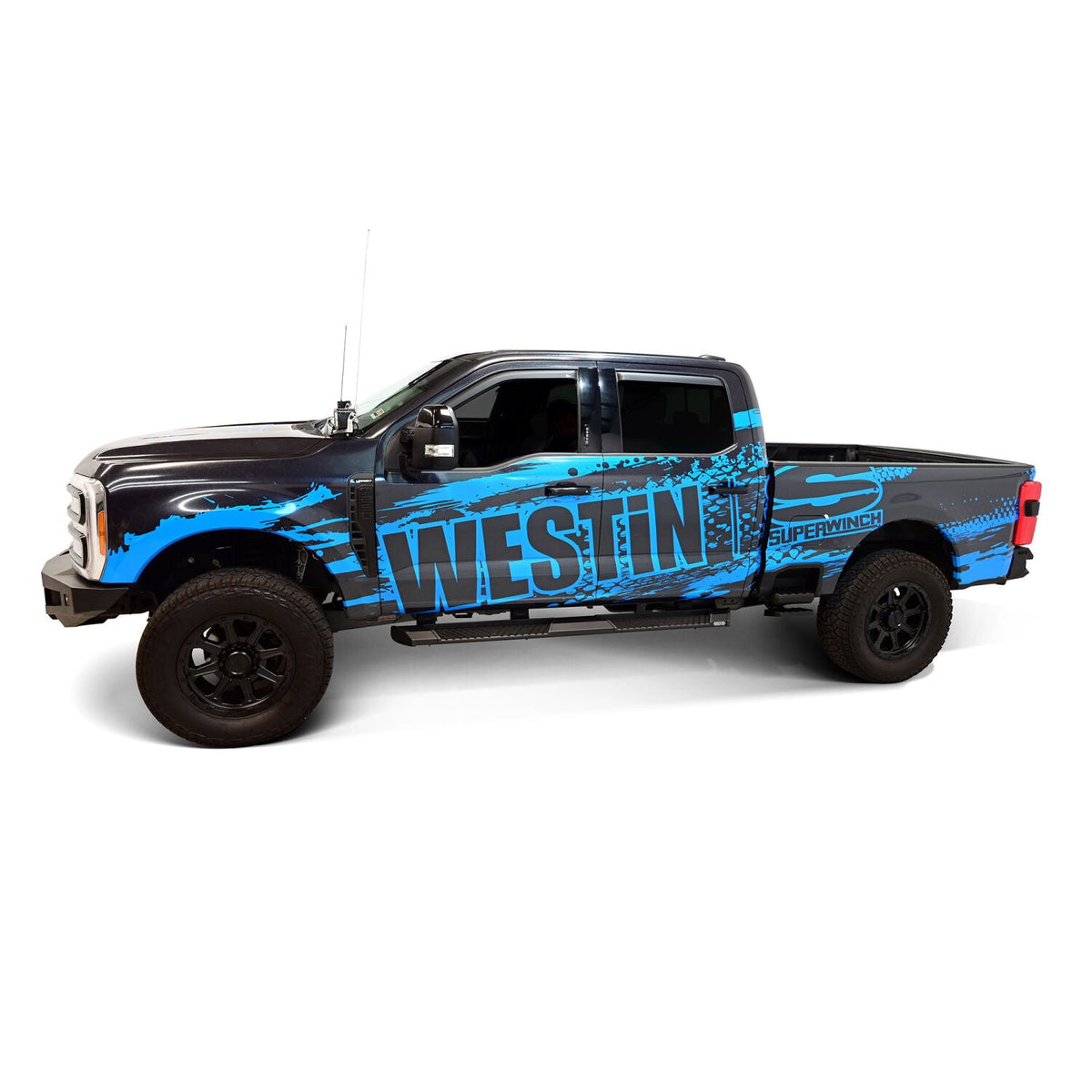 Ford F-150 2015-2026 & F-250/F-350 Super Duty 2017-2026 Crew Cab, Westin AT6 Running Boards, Textured Black, view 12
