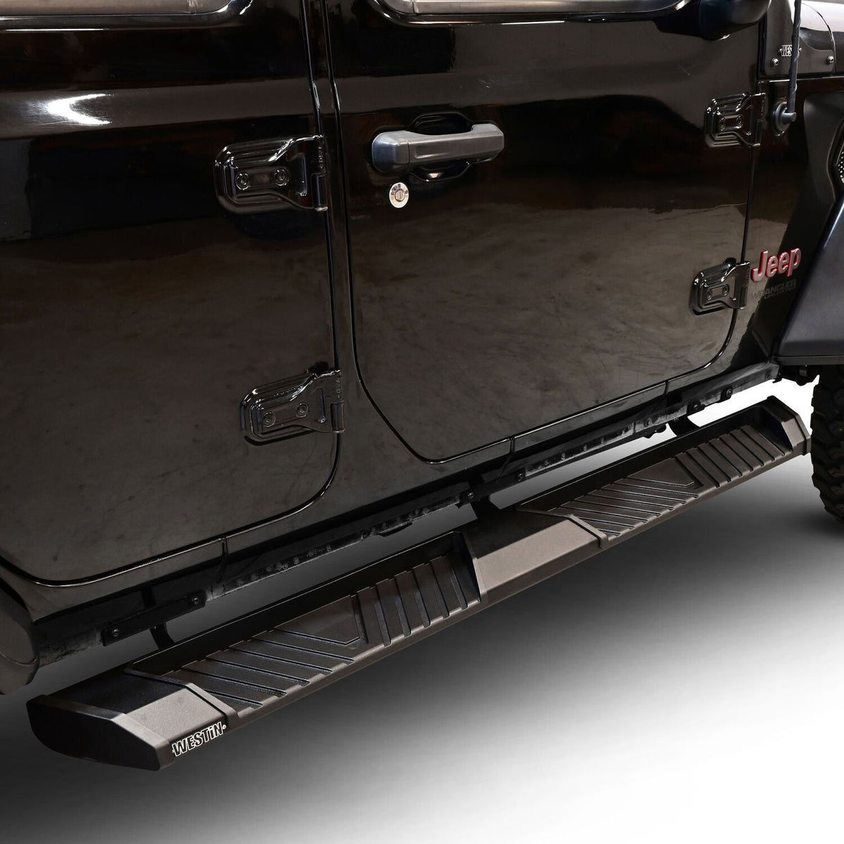 Jeep Wrangler JL 4-Door 2018-2026, Westin AT6 Running Boards, Textured Black, view 9