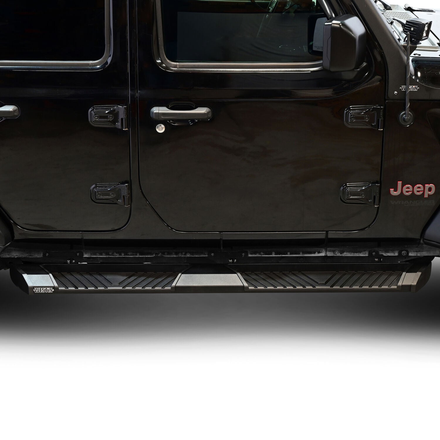 Jeep Wrangler JL 4-Door 2018-2026, Westin AT6 Running Boards, Textured Black, view 10