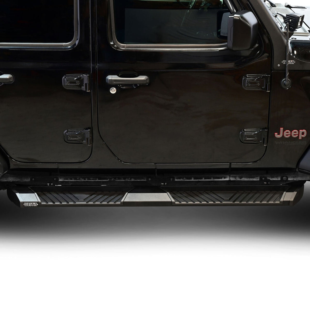Jeep Wrangler JL 4-Door 2018-2026, Westin AT6 Running Boards, Textured Black, view 10