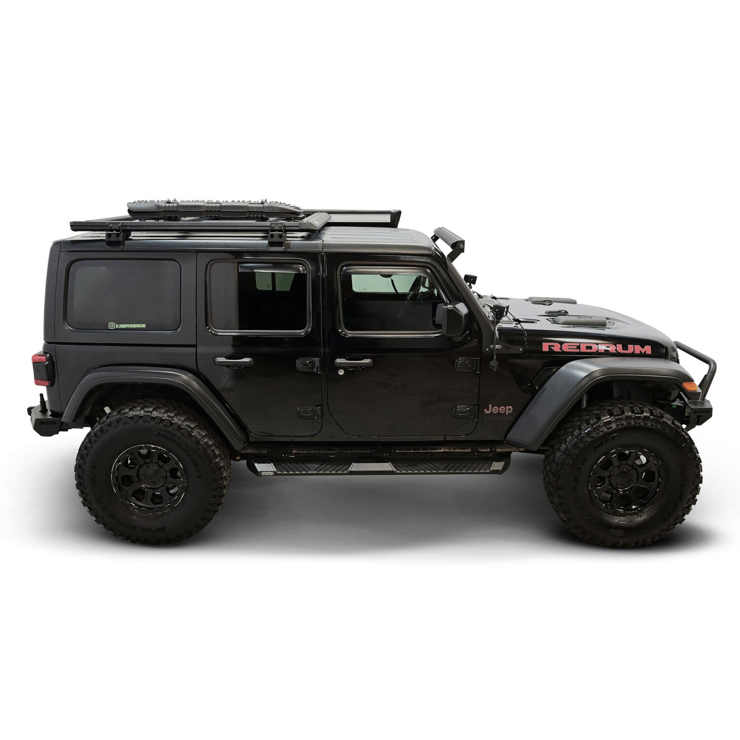 Jeep Wrangler JL 4-Door 2018-2026, Westin AT6 Running Boards, Textured Black, view 14