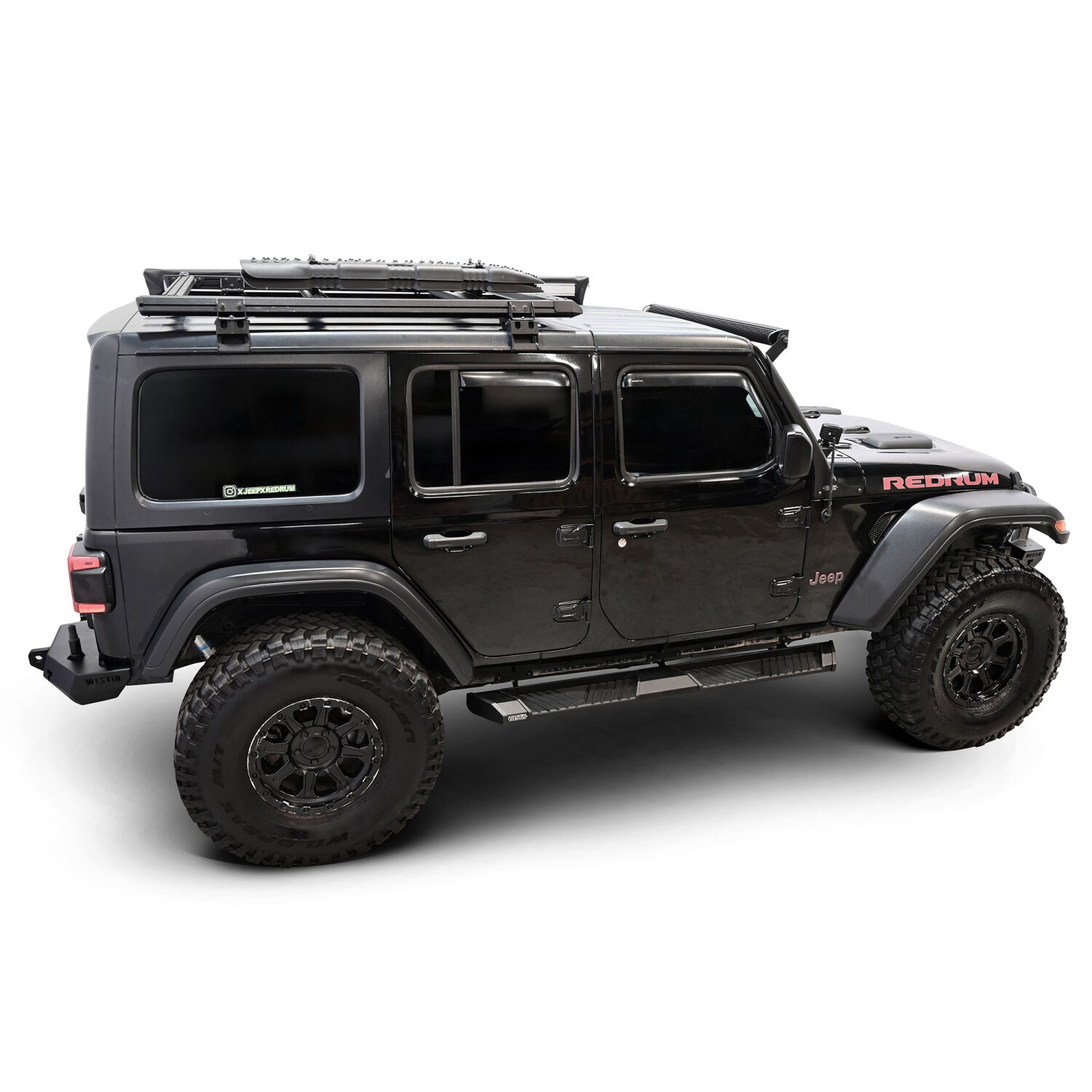 Jeep Wrangler JL 4-Door 2018-2026, Westin AT6 Running Boards, Textured Black, view 15