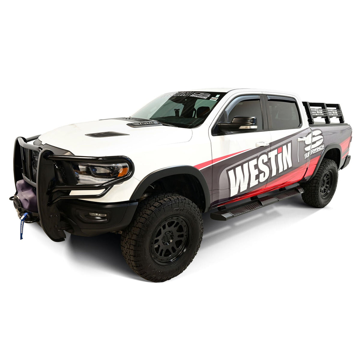 Ram 1500 Crew Cab 2019-2026, Westin AT6 Running Boards, Textured Black, view 13