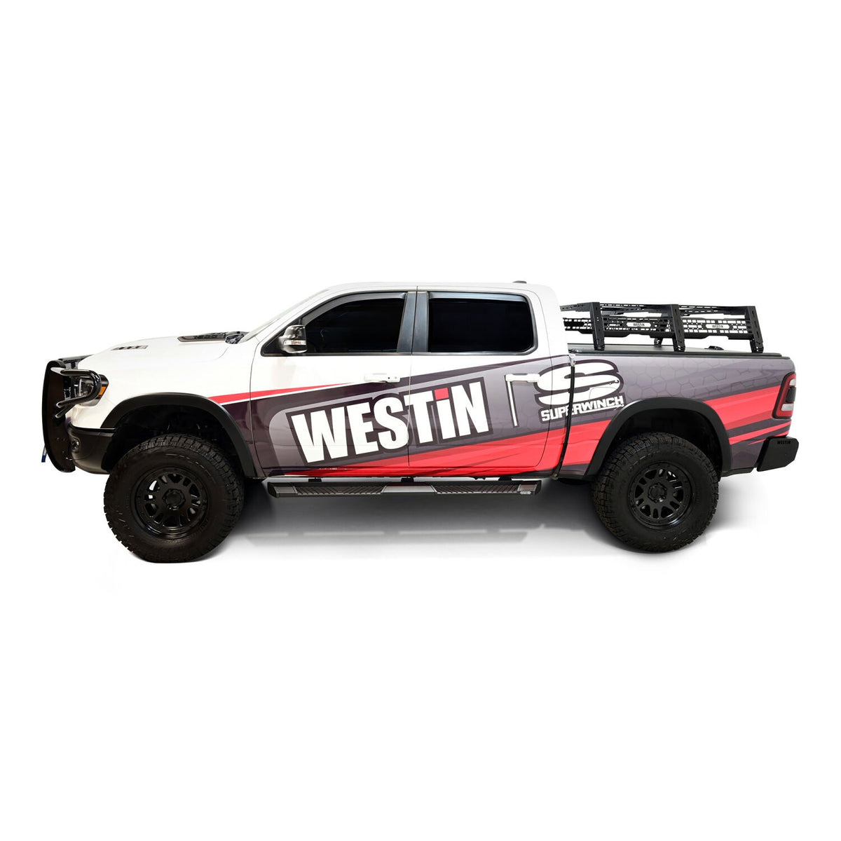 Ram 1500 Crew Cab 2019-2026, Westin AT6 Running Boards, Textured Black, view 14