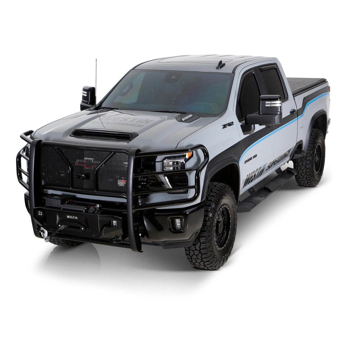 Chevrolet Silverado & GMC Sierra 1500 2019-2026 & 2500 HD/3500 HD 2020-2026 Crew Cab, Westin AT6 Running Boards, Textured Black, view 9