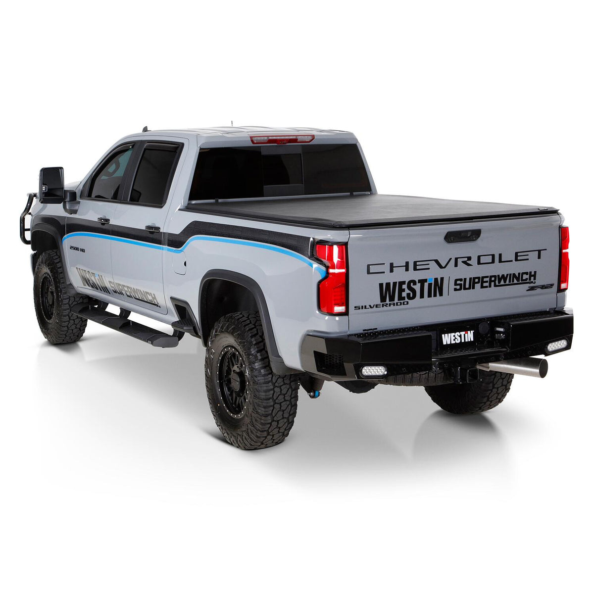 Chevrolet Silverado & GMC Sierra 1500 2019-2026 & 2500 HD/3500 HD 2020-2026 Crew Cab, Westin AT6 Running Boards, Textured Black, view 11